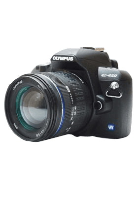 E-450 + lens